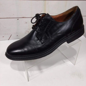 Clarks Unstructured Mens 13 M Black Leather Oxford